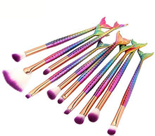 Load image into Gallery viewer, Mermaid Makeup Brushes